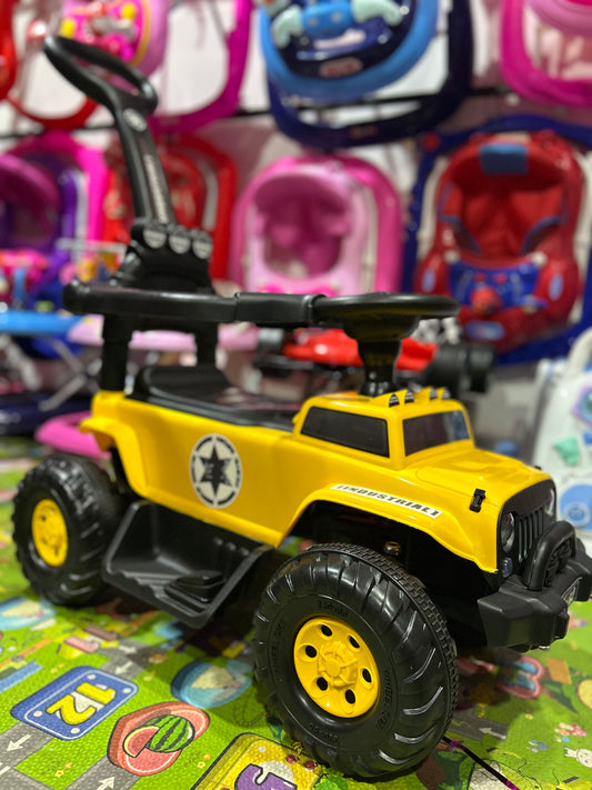 CARRO CON EMPUJADOR JEEP ELECTRICO