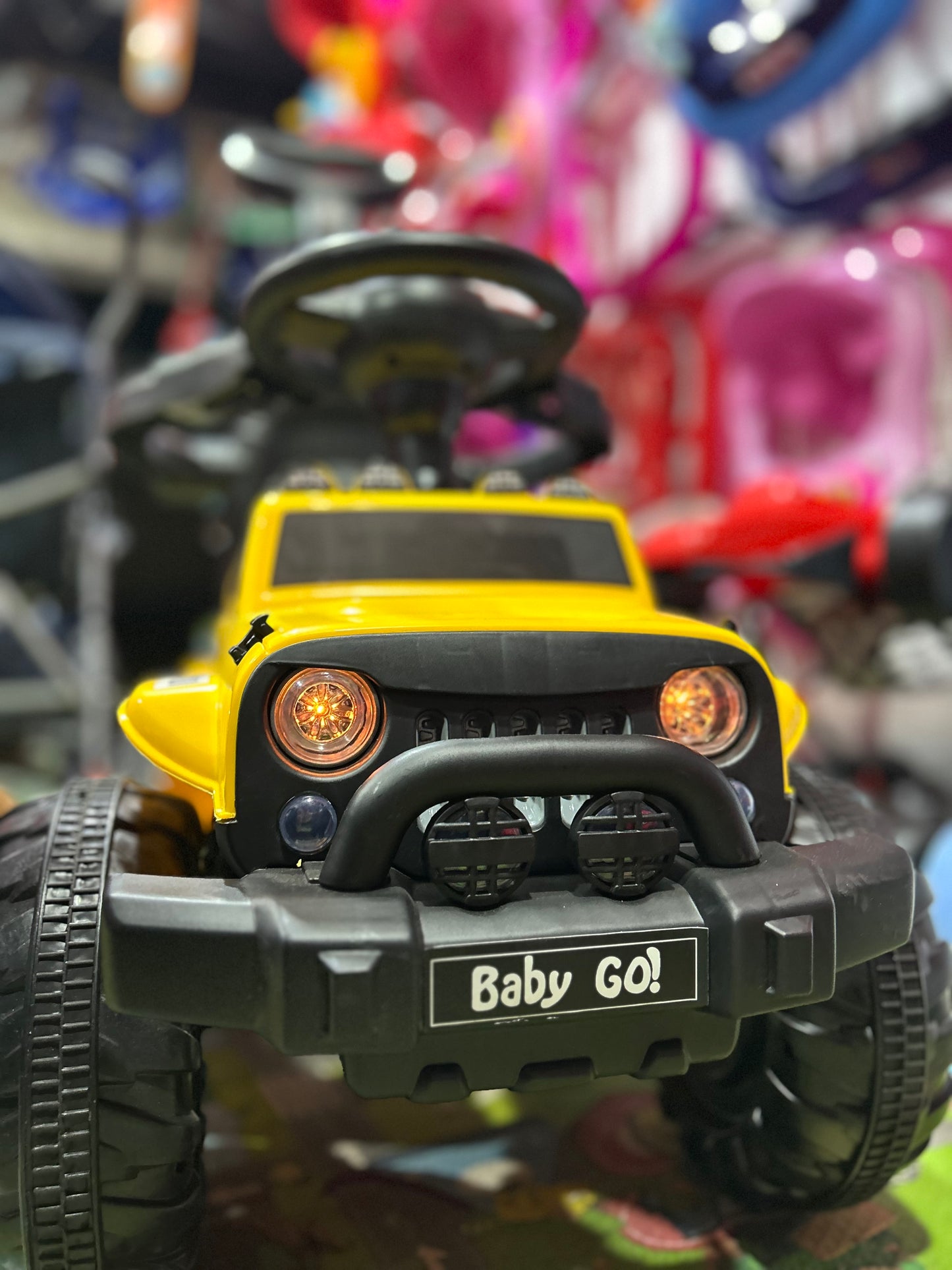 CARRO CON EMPUJADOR JEEP ELECTRICO