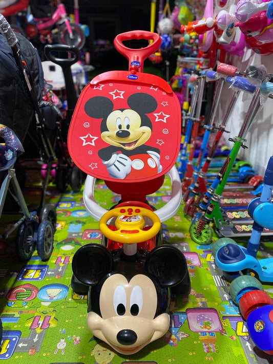 CARRO CON EMPUJADOR DISNEY MICKY